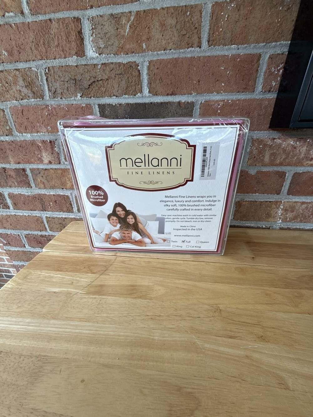 Mellanni Fine Linens 1800 Brushed Microfiber Bed Sheet Set Full Pink